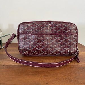 Goyard Goyardine Cap Sac Vert Burgundy